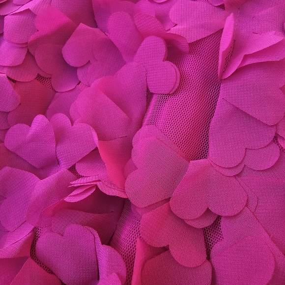 Badgley Mischka Strapless Hearts Dress - Women's Size 2 - Valentine's Day Outfit - Picture 5 of 10